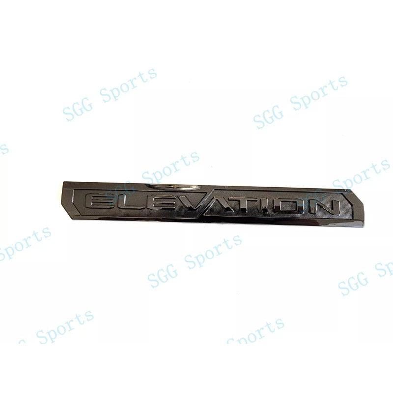 GMC 3PCS Gloss Black Door Rear Elevation Emblem Badges Fit