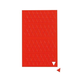MAUL Triangle Magnets (Pack of 180) | Small Magnets for Magnetic Board, Calendar and Whiteboard | Magnets Colourful | Magnets Small 1 x 1 cm (L x W) | Magnets Can Be Written On with Marker | Red