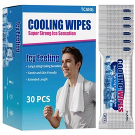 30 Pack Extra-Thick Cooling Wipes for Instant Refreshment