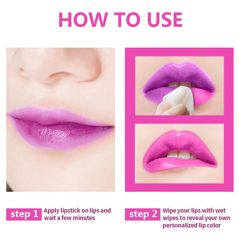 6 Color Lipstick Color Changing Lipstick Lip Stain Long Lasting