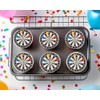 24 x PRE CUT DARTS DARTBOARD ARROWS EDIBLE WAFER CARD