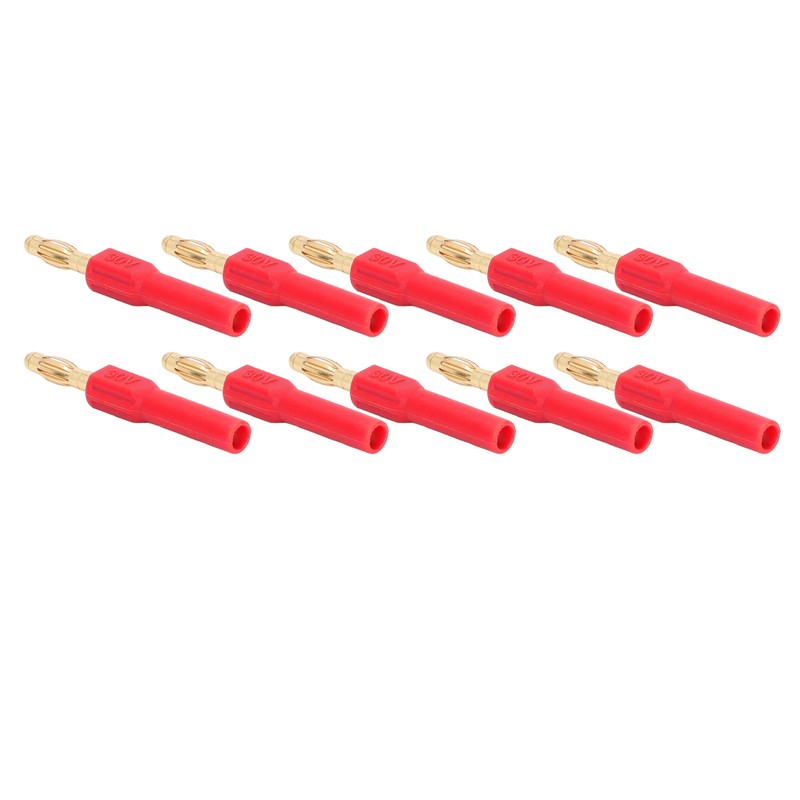 10Pcs Banana Plug 4.0mm Male to 2mm Female Connector 30V
