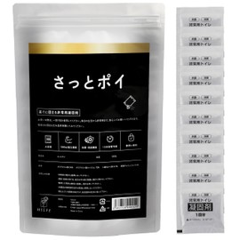 Quick Poi, Aluminum Package and Desiccant, Long Lasting, Hardens into a Gel Shape, 100 Severages, Coagulant, Disaster, Deodorizer, Nursing, Simple Toilet, (Deodorizing/Antibacterial Coagulant Retains