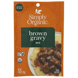 Simply Organic Brown Gravy Mix, Certified Organic, Gluten Free | 1 Ounce (Pack of 1)