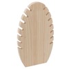 Jewelry Display Stand Freestanding Wooden Hand Made Flame Leaf Shape