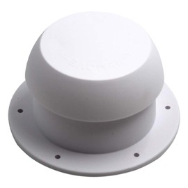 GeKLok RV vent cap, Round Exhaust Outlet Vent Cap, Round Mushroom Head Shape Ventilation Cap, RV Ventilation Cap Mushroom Head Shape For Rv Accessories Top Mounted(White)