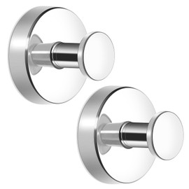 hamtima Strong Suction Cup Hooks for Shower, No Drill Towel Hooks for Bathrooms, Bathroom Towel Holder, Hooks for Hanging Heavy Duty, Towel Holder for Bathroom Wall, Kitchen, Glass, Mirror(2pcs)