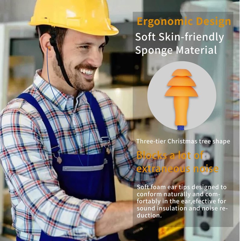 Cuzabe Auriculares de trabajo con tapón reemplazable para los oídos