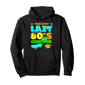 This Is My Lazy 80s Costume Vintage Colorful Retro 1980's Pullover Hoodie
