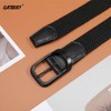 LEACOOLKEY Stretch Belt for Men, Elastic Braided Belt for Men,