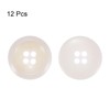 HARFINGTON 12pcs 32L Sewing Buttons 4/5"(20mm) Resin Round Flat 4-Hole