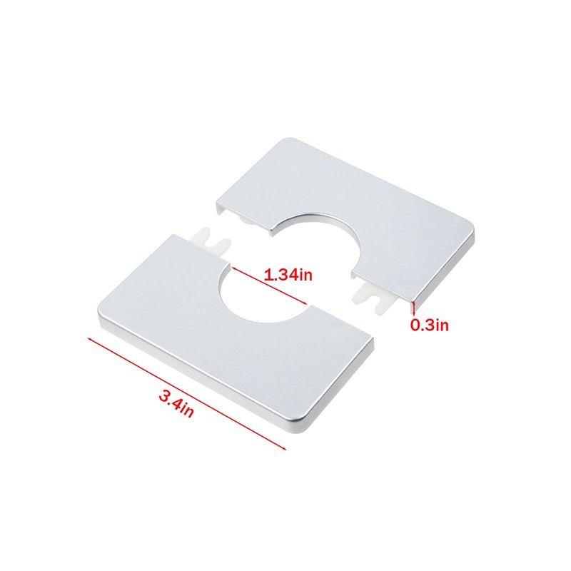 LC LICTOP Wall Split Flange, Self-Adhesive Square Plumbing Cover Plates,