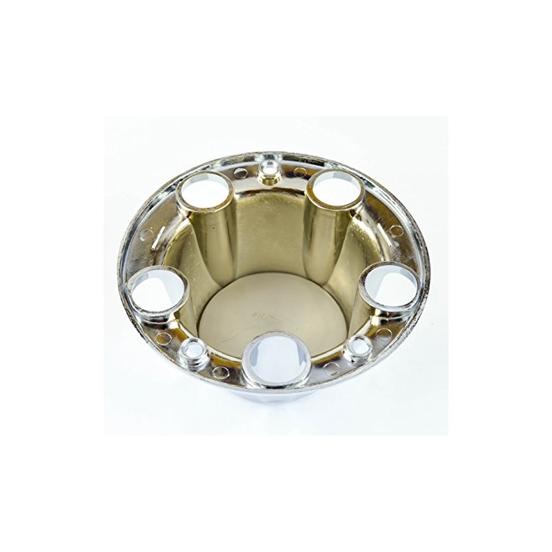 BB Auto New Wheel Hub Center Cap Chrome Red Replacement
