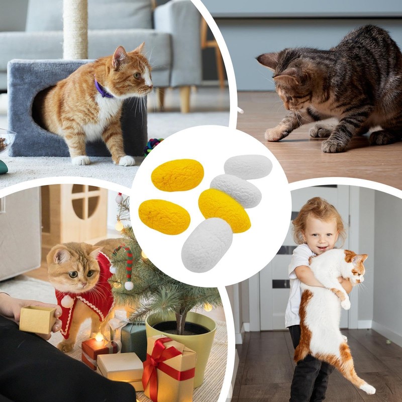 Interactive Toy Ball for Kitten - Cat Interactive Chasing Worm