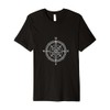 Compass rose windrose outdoor design for adventurers Premium T-Shirt
