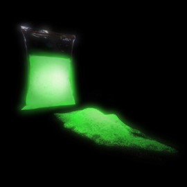 TFC Luminous Powder Green, 40 g, Photoluminescent Pigments, Charging with Daylight, Artificial Light or UV Light, Luminous Colour (Phosphorescent)