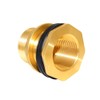 Hooshing Brass Bulkhead Fitting 1" Female 1-1/4" Male Water Tank