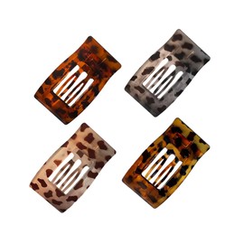 Flat Hair Clips,4 PCS Large Flat Claw Clips for Women Strong Hold French Hair Clips for Thick Thin Hair, Stylish Classic Hair Barrettes(Neutral Matte)