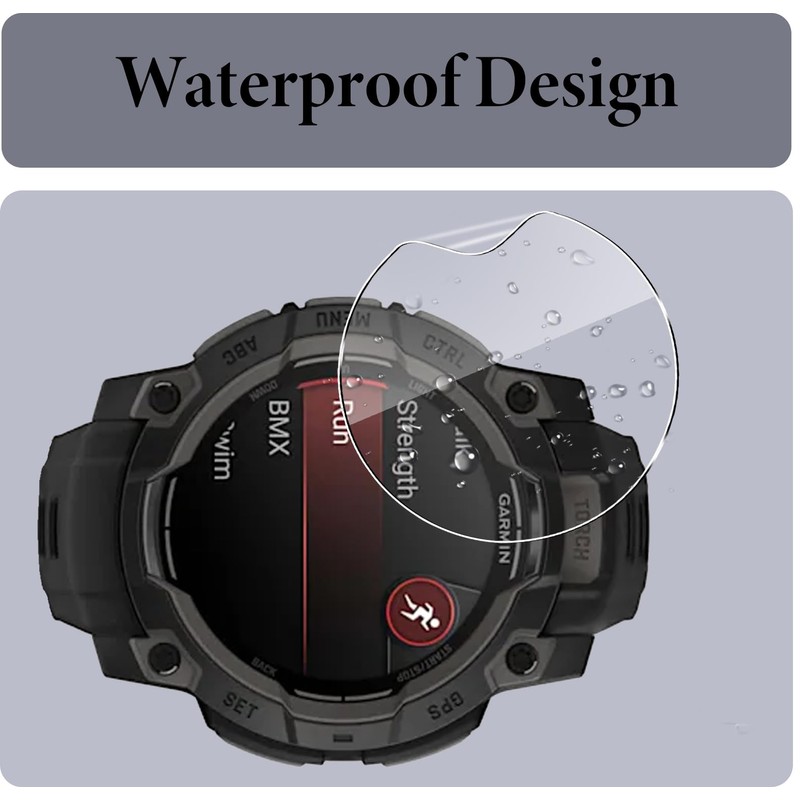 Murmure Screen Protector for Garmin Instinct 3 45mm, 3 Pack