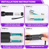 FOLKSMATE 2-Pack UV Flashlight Black Light, 51 LED 395nm Ultraviolet