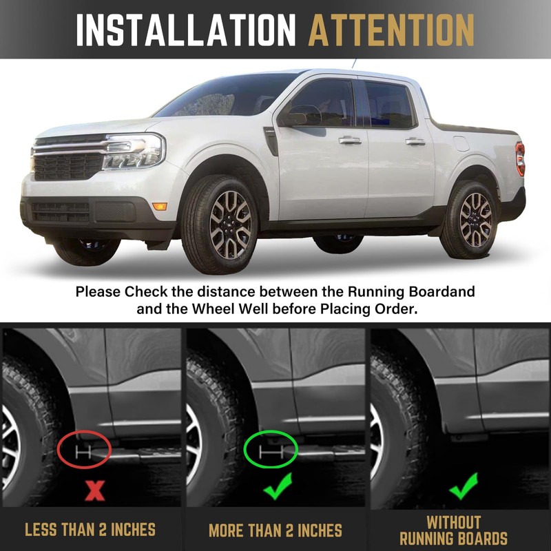 RMOURTEKK Mud Flaps for Ford Maverick 2025 2024 2023 2022