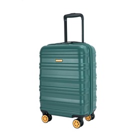 TREATLIFE HOME Durable and Stylish 18.5" Carry On Luggage with TSA Lock, 360 Spinner Wheels, Dark Green