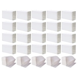 White Z Fold Tissue Paper 1-Ply – Soft & Absorbent Hand Towels for Dispensers, Ideal for Washrooms, Kitchens, and Commercial Use – Disposable, Hygienic, and Eco-Friendly Napkin (20x21cm) 34GSM