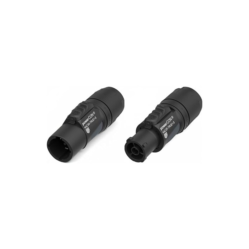 1 Each NEUTRIK NAC3M-TRUE1-S & NAC3F-TRUE1-S 20A Power in/Out Cable