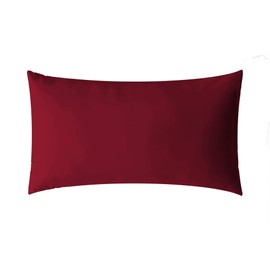 aqua-textil Luxury Bed Linen to Combine 50 x 75 cm Pillowcase Bordeaux Red Cotton Mako Satin Pillowcase