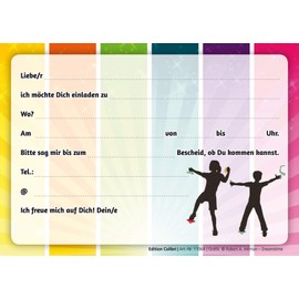 Edition Colibri 10 Climbing Invitations: Birthday Invitations for Children, Girls/Boys, Set of 10, Climbing/Bouldering Invitation Cards for Children's Birthday (11064)