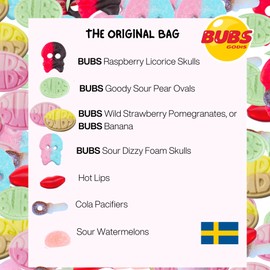 Swedish Candy Chef Swedish Candy Chef Mix - Bubs Swedish Candy - Variety Pack - Hand Packed in Sweden - .5LB