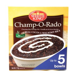 White King Champ-O-Rado Chocolate Rice Porridge Mix (3 Pack, Total of 339g, 15 Bowls)