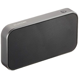 Elecom LBT-SPTR01AVBK Compact Wireless Speaker, Bluetooth Compatible, Black