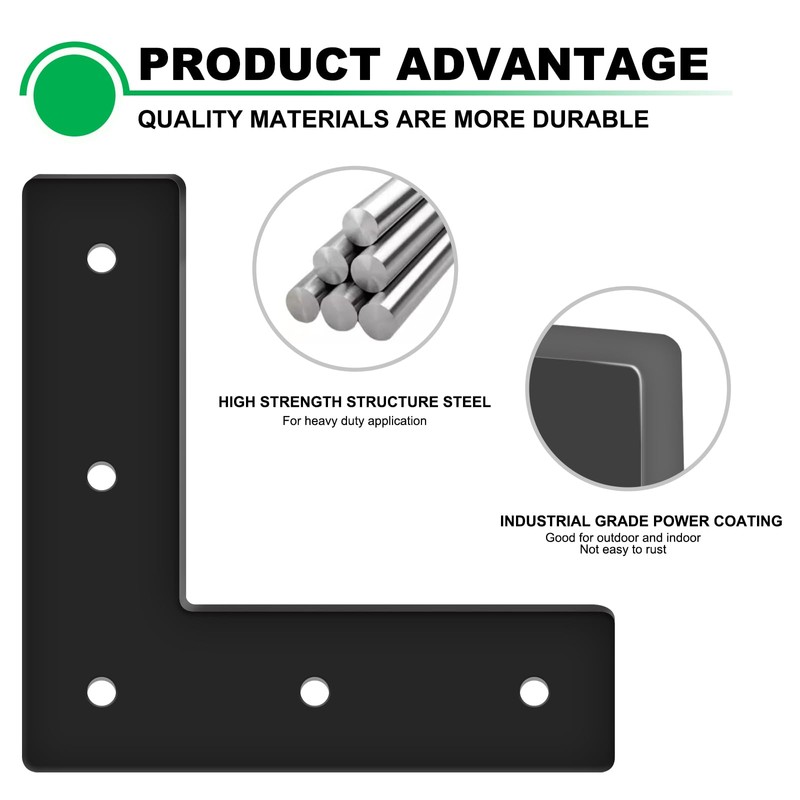 Andorm 4 Pack 6" L Mending Plate Heavy Duty 6