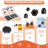 Cap Nuts High Shape Set 185 Pieces M3/M4/M5/M6/M8/M10/M12 Hexagonal Cap