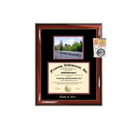 Diploma Frame Big Seattle University Graduation Gift Case Embossed Picture Frames Engraving Degree Graduate Bachelor Masters MBA PHD Doctorate School