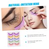 minkissy 4sets Long False Eyelashes Set Makeup Thick Volume Lashes