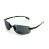 Aloha Eyewear "Oahu Sun Deluxe Wrap-Around Rimless Bifocal Sunglasses (Black