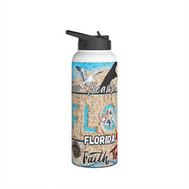 Worldly Finds Florida Hurricane Gift Stainless Steel Tumbler, Florida Strong Hurricane Survivor Gift, Our Hearts are with You, Charitable!