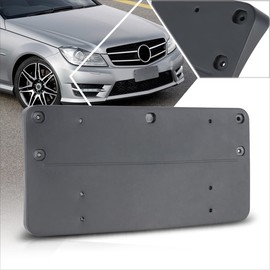 Front License Plate Frames Bracket Tag Holder Compatible with 12-15 Benz C250/C300/C350 w/AMG Style Package,Matte Black