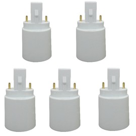 G23 to E27/E26 2-Pin Light Sockets Adapter, Light Bulb Socket, Bulb Base Adapter, Converts LED Light Holder Lamp Adapter Socket Changer (Pack of 5)