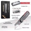 WORKPRO Premium Titanium Utility Knife CNC Unibody w/10 Extra Blades