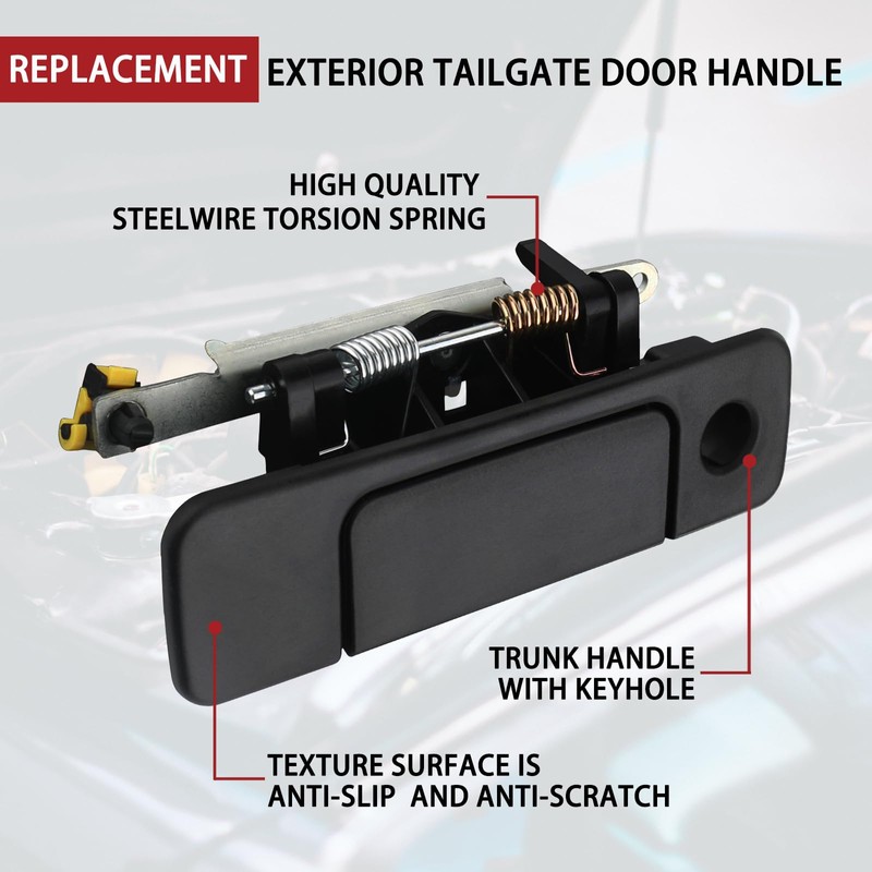 TQPONLY 83210 Liftgate Handle with Keyhole | Compatible with 1997-2001