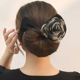 LALAFINA Women's Bun Hair Maker, Bun Goods, Flowers, Hair Elastics, Bun Hair Arrangement, Chignon Hair, Hair Band, Bulk Hair Arrangement, Cute, Hair Ornament, Hair Band, 3 Colors, 3-Piece Set