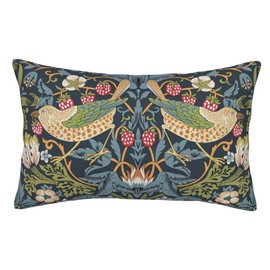William Morris Vintage Floral Bird Strawberry Thief 20x12 inches Pillow Cover, Outdoor Farmhouse Pillow Cover Home Decor for Couch Sofa