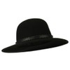 Jeanne Simmons Men's Wool Felt Large Brim Fedora - Black