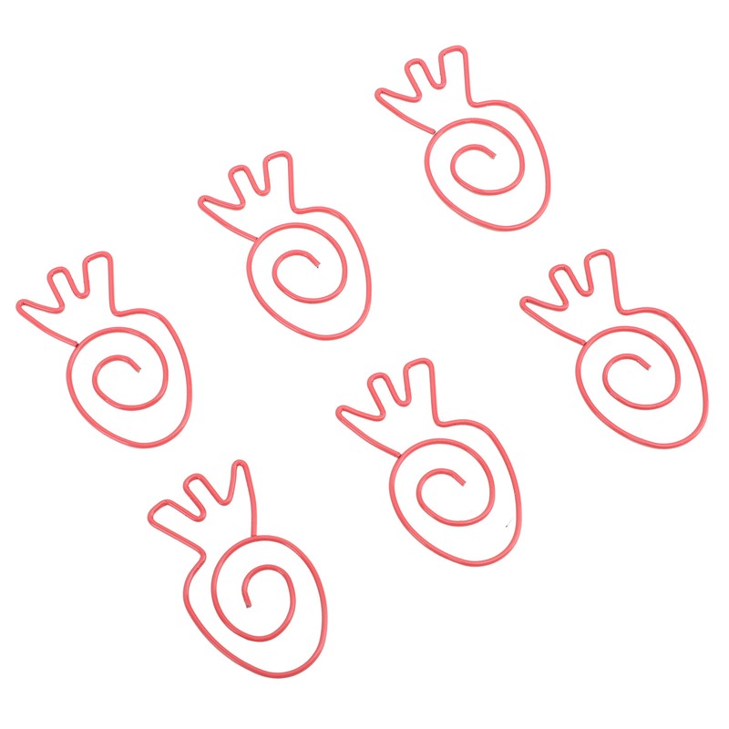100Pcs Carrot Paper Clips Carrot Shape Strong Metal Anti Slip