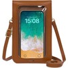 Bolsas pequeñas cruzadas para mujer, bolso de piel para teléfono