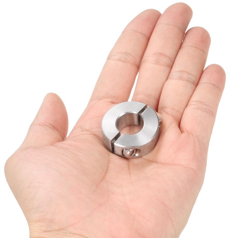 sourcing map 2 Pcs Double Split Shaft Collar 12mm Bore,
