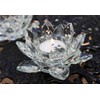 Amlong Crystal Clear Crystal Lotus Tealight Candle Holder 4.5 inch